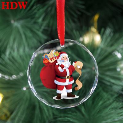 China Christmas Tree Decoration Ornaments With Names Factory Wholesale Clear Crystal Christmas Tree Ornaments Decoration for sale