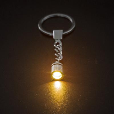 China Custom Logo Crystal KeyChain Keychain Wholesale Colorful Car Change LED Lights Illuminated Key Chain Custom Red Green Pink Multicolor Glow Led Flashlight Key Chain for sale