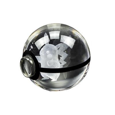 China Wholesale Cheap China Crystal Pokemon Pokeball Pikachu Ball Souvenir Gifts for sale