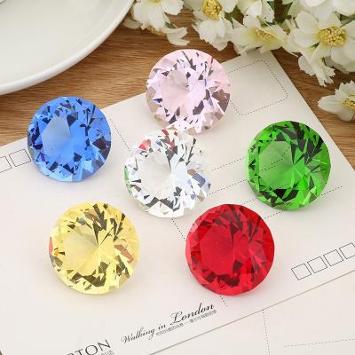 China Wholesale Clear China K9 Crystal Glass Diamond Paperweight for Wedding Return Souvenir Gifts for sale