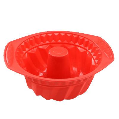 China 11 Inch High Temperature Baking Mold Resistant Silicone Cake Mold Viable Round Chiffon Cake for sale