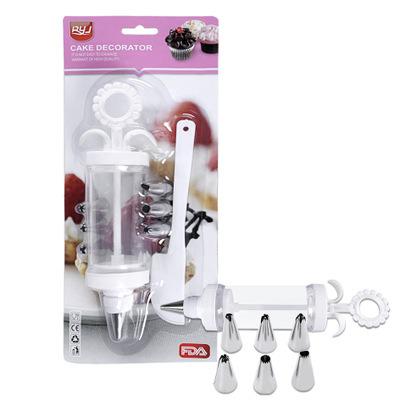 China Sustainable Multifunctional Biscuit Gun Cookie Maker Set Stainless Steel Biscuit Press Gun Set Baking Tools for sale