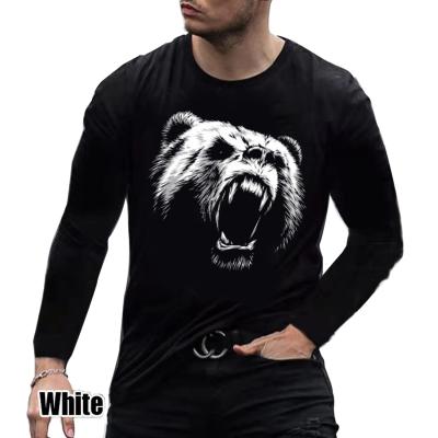 China Round Neck Men's Anti-Wrinkle T-Shirt Men's Stylish Long Sleeve Sports T-Shirt for sale