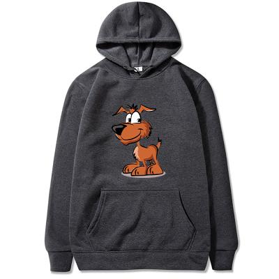 China 2021 loose men's breathable hoodie sports training suit casual puppy printing hoodie can be customized logo for sale