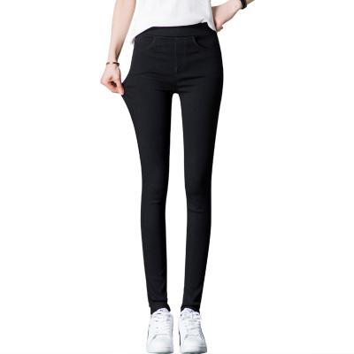 China Breathable Women's Low Thin Section Use 2021 New High Waist Thin Stretch Pencil Foot Black Magic Pants for sale