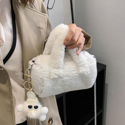 China Luxury Bags 2022 Designer Handbags Famous Brands Chain Purses and Purses Women's Shoulder Bag Fluffy Fur Winter Autumn Women's Purses and Purses for sale