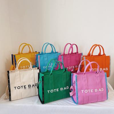 China Water Resistant Canvas Tote Bag Designers Handbags Shopping Tote Women's Tote Bags With Custom Printed Logo for sale