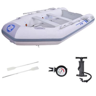 China PVC 37393 Zray Inflatable Portable Ranger Boat Dinghy Laminated PVC Boats With Aluminum Floor With Pump And Paddle for sale