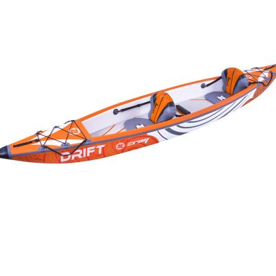 China Jilong Zray 37641 PVC inflatable drift kayak with high pressure pump, kayak paddle*2, backpack and inflatable kayak seat for sale