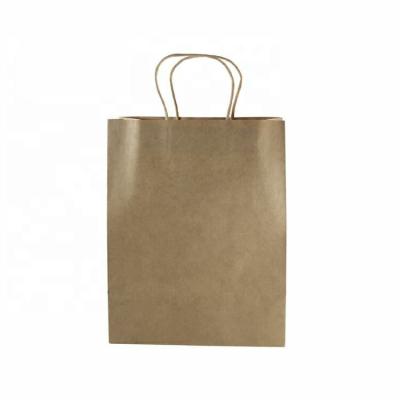 Κίνα Custom Wholesale Paper Gift Bag Custom Printed Paper Bags No Minimum Takeaway Brown Kraft Paper Bag προς πώληση