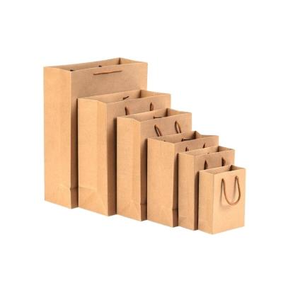 Κίνα Cheap Recyclable Custom Brown Kraft Paper Bags With Twisted Handle προς πώληση