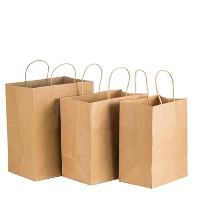 Cina Lokyo Customized Logo Take Away White Food Bag Fashion Shopping Bag Brown Kraft Paper Bags in vendita