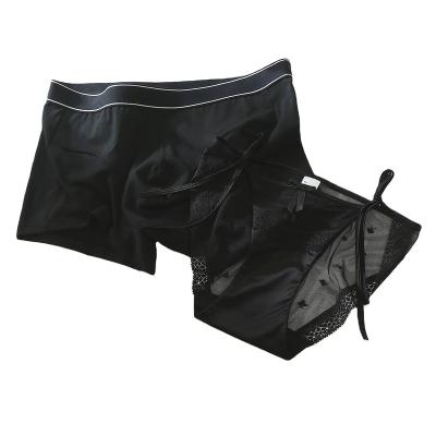 China Breathable Couples Underwear Men Boxer Shorts And Women Briefs Couple's Underwear for sale