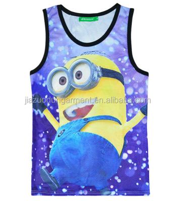 China Custom Made Eco Friendly GYM Anti-pilling Stringer Sexy Cotton Elastane Sports Undershirt for sale