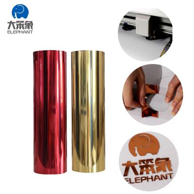 China Roll Cable Foil Transfer Gold Heat Transfer Vinyl Washable Multicolor Foil For Logo /garment for sale