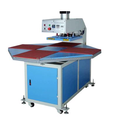 China Garment Shops 4 Station Rotary Worktable Semi-automatic T-shirt Heat Press Machine zu verkaufen