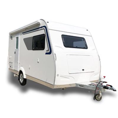 China Varies Sizes Fiberglass Travel Trailer Camper Trailer Caravan With Special Chassis for sale