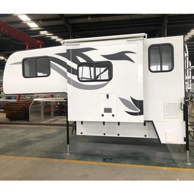 China Stainless Steel Truck Camper Trailers Kitchen Outdoor 4x4 Pick Up Trailer Camper for sale