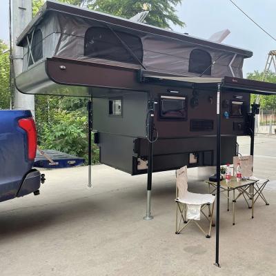 China Topper Truck Travel Trailer Outdoor Foldable Offroad RV Pick Up 4x4 Pop Up Trailer for sale