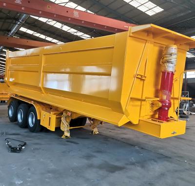 China Sistema de frenos del alto de carga de la capacidad de la descarga semi del remolque ABS de acero de Tipper Truck Trailer en venta