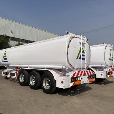 China 60CBM Fuel Semi Trailer 4 Axles White Liquid Tank Trucks Tanker Semi-Trailers Cimc Fuel Tank Trailer zu verkaufen