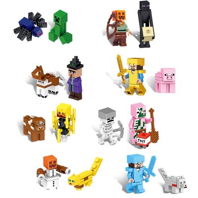 China Building Toy 17Pcs Set Mine Craft Building Block Toys Mini Figures Kids Toys XL03 for sale