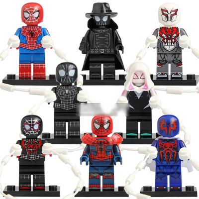 China 8Pcs Building Toy Set KT1016 Spiderman in the Spider-Verse Blocks Mini Figures Set Building Block Toys for sale