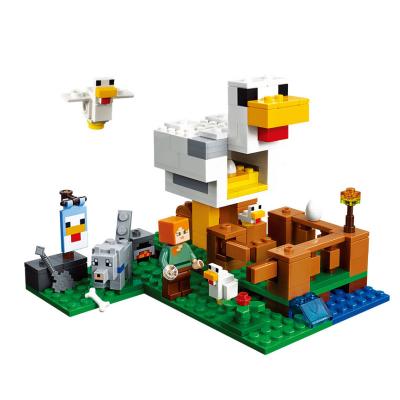 China The Building Toy Hot Sales Mine Craft DIY Building Block The Chicken Cage Mini Figure Toys Compatible With LE GO Parts 211Pcs Set for sale