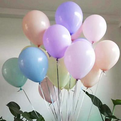 China Valentines Day Balloons Pure Matte Big Decoration Gift Inflatable Helium Latex Candy Colors Macaron Balloon Pastel for sale