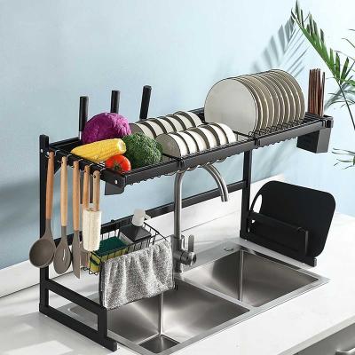 China Viable Kitchen Sink Dish Rack Dish Rack Double Sink Dish Drainer Dish Rack Utensil Rack Dish Drainer for sale