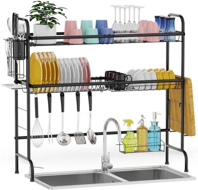 China Durable 3 Tier Dish Rack Kitchen Sink Shelf Dish Drainer Rack Durable Amazon Stainless Steel Sink Dish Rack for sale