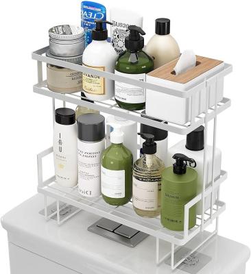 China Viable Hot Sales Modern Household Bathroom Organizer Over The Toilet Storage Rack Shelf for sale