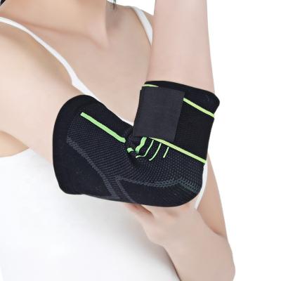 China Neoprene Customized Injury Pain Relief Elastic Compression Adjustable Elbow Brace Support Adult Protector For Gym for sale