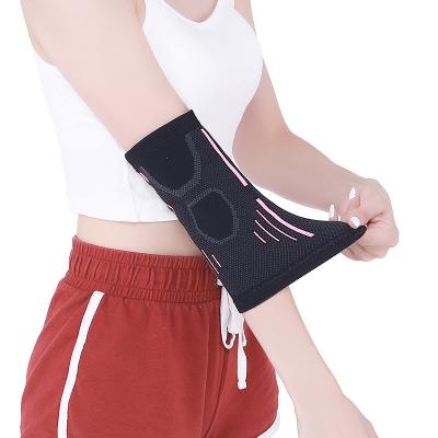 China Sports Adult Elastic Elbow Gym Protective Pad Sweat Sports Basketball Arm Sleeve Elbow Brace Support for sale