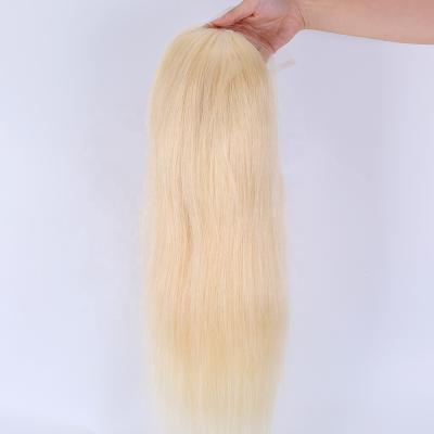 China Straight Blonde Virgin Mongolian Remy Human Hair Single Color HD 613# Knots Lace Up Wigs Hair Top Wigs for sale