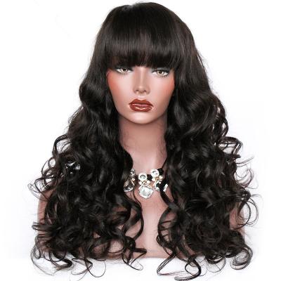 China Wholesale 12a Body Wave Glueless Body Wave Full Lace Wig Hair Wigs With Bang for sale