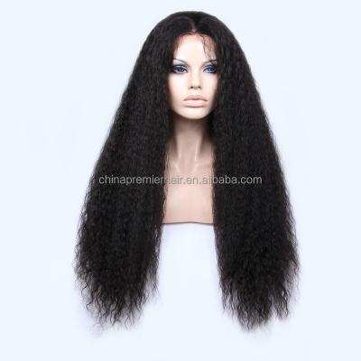 China Brazilian Spanish Wave Full Lace Wig 100% Remy Human Hair Spanish Wave Full Lace Wig for sale