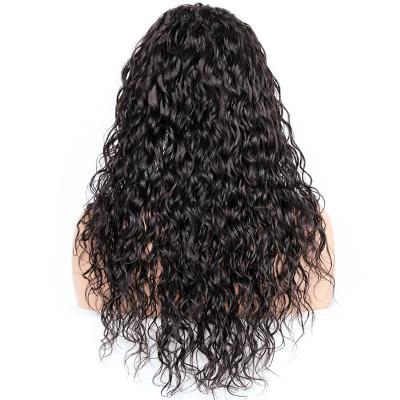 China Virgin Human Hair Pre Plucked Natural Curly Malaysian Remy Hair Straight Full Lace Wig With Baby Hair for sale