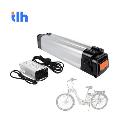 China Silver Li-ion battery fish 24v 36v 48v 52v 10ah electric bicycle ebike ebike lithium battery for E-bike xh259-10j accept custom made for sale