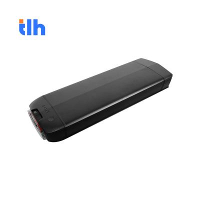 China TLH Rear Rack Electric Bicycle Battery 10.4Ah 13Ah 17.5Ah 18Ah 24V 48V 36V E-Bike Battery For 250W 500W 1000W Motor EV013-1 for sale