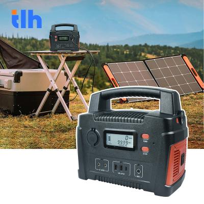 China Fast Support 300W AC DC Camping Lithium Ion Outdoor Battery Backup Portable Solar Power Bank Station for sale