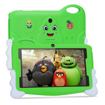 China Niños Estudiante Tablet de estudio 7 pulgadas linda larga duración de la batería 32GB Almacenamiento 2MP + 5MP cámaras dobles verde en venta