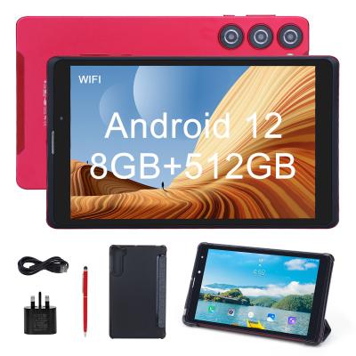 China C idea 8 inch Android Tablet PC Manufacturer with Android 12 Quad Core 8GB+512GB Storage IPS HD Display CM835(red) for sale