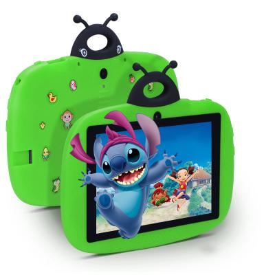 China C-Idee Dual Camera WiFi 7 Zoll Tablet PC Android Kinder für Kleinkinder Lernen 128 GB mit Fall/Kids App CM75 (grün) zu verkaufen