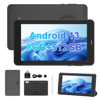 Chine C Idea Android 13 Tablet 512 Go avec carte SIM 7 pouces Tablette PC pour les étudiants CM518 Pro Noir à vendre