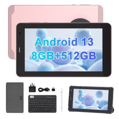 China C Idea 7 Inch Android Tab, 8+512gb, Quad Core, Educational Tablet Perfect For Students –CM518pro Pink for sale