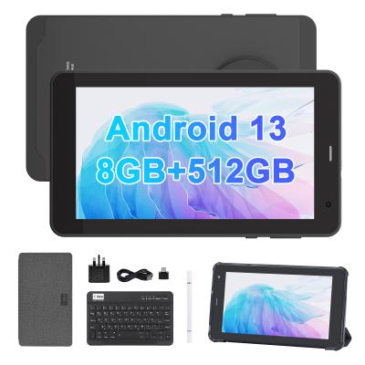 China C Idea Android 13 Tablet 512GB With SIM 7 Inch Tablet PC CM518 Pro Black for sale