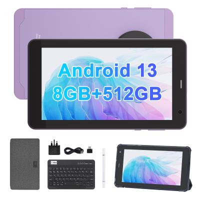 China C Idea Android 13 With 6000mAh 7 Inch Tablets Educational Tablet PC CM518 Pro Purple for sale