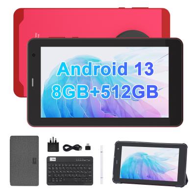 China C Idea Android 13 Tablets With SIM Wifi 7 Inch Touch Screen Tablet CM518 Pro Red for sale