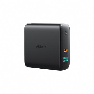 China AUKEY PA-D3 USB Wall Charger A 12W C Port 60W Left Port Dual Port Standard EU US Standard Plug PD 60W Charging Head For Smart Phone Tablet for sale